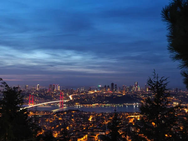 Κωνσταντινούπολη Size Και Θέα Στο Ηλιοβασίλεμα — Φωτογραφία Αρχείου