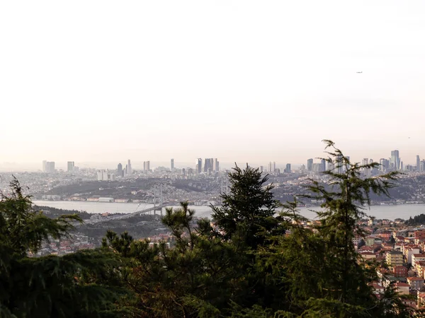 Istanbul Boğaz Manzaralı Gün Batımında — Stok fotoğraf