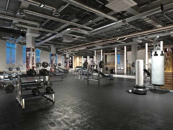 Rendu Gymnase Centre Fitness — Photo