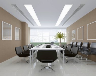3d render toplantı Yönetim Kurulu Odası
