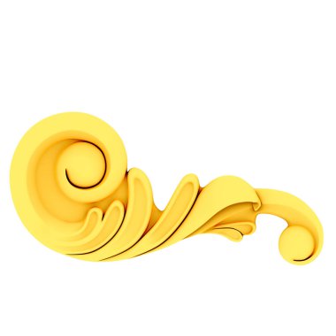 3D render retro tarzı dekor nesne