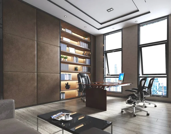 3D render çalışma alanı, office iç