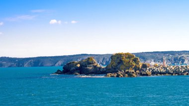 Güneşli bir günde Istanbul boğazı