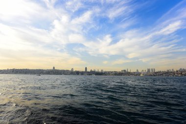 Istanbul boğaz ve şehir görünümü