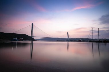 İstanbul Boğazı'ndaki Yavuz Sultan Selim Köprüsü'nün havadan görünümü