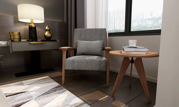 Render Modern Otel Odası — Stok fotoğraf