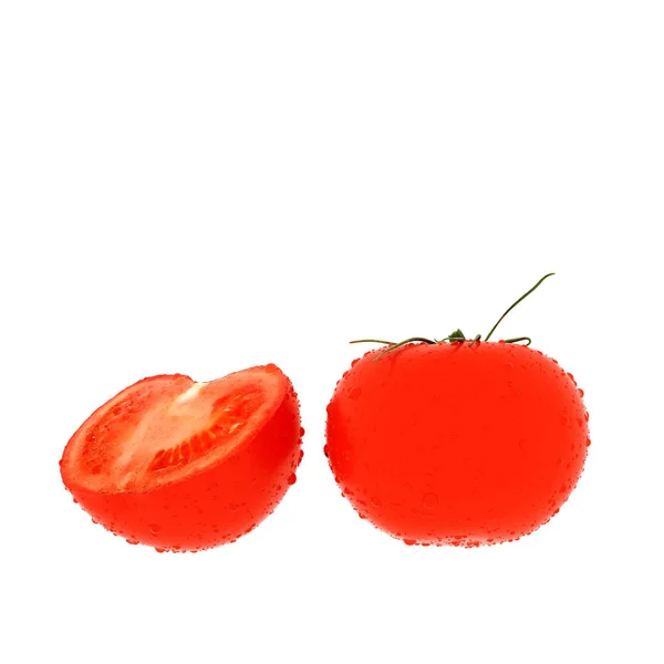 Darstellung Von Tomaten Auf Weißem Hintergrund — Stockfoto