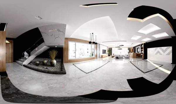 Візуалізація 360 Градусів Сучасний Офіс — стокове фото