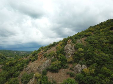 Gün batımında İstanbul'un havadan görünümü