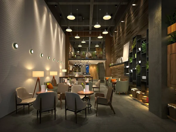 Render Café Restaurant — Stockfoto