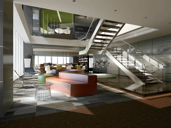 Render Modern Hotelllobby Hall — Stockfoto