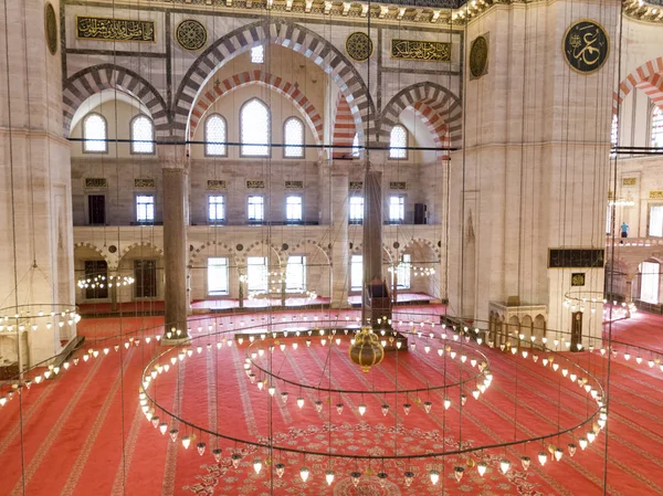 Seni Islam Masjid Suleymaniye Istanbul Turki — Stok Foto