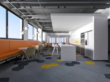 Çalışma ofisinin 3D canlandırması