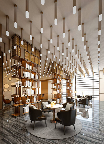 3D рендеринг современного рабочего офиса