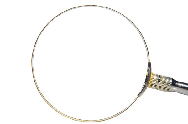拡大鏡 虫眼鏡 白い背景で隔離 — ストック写真