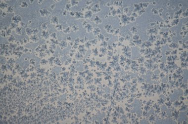 Frost penceresinde, kış desen camına