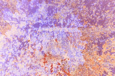 pas ve turuncu boya kalıntıları ile eski eski eski eski eski demir yüzey