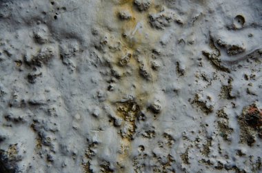 Eski beton duvarın dokusu. Parçası. Makro. Gri.