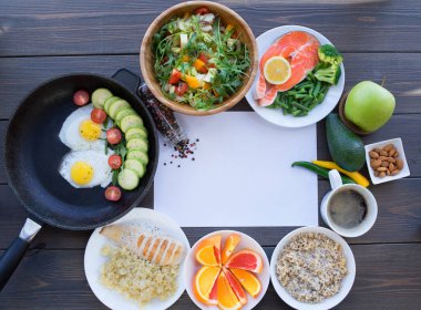 Bütün gün yemek seti.