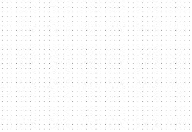 Defterler için siyah kareli grafik kağıdı. Noktalı geniş arkaplan. Mermi günlüğü için desen. Yazdırılabilir sayfa.