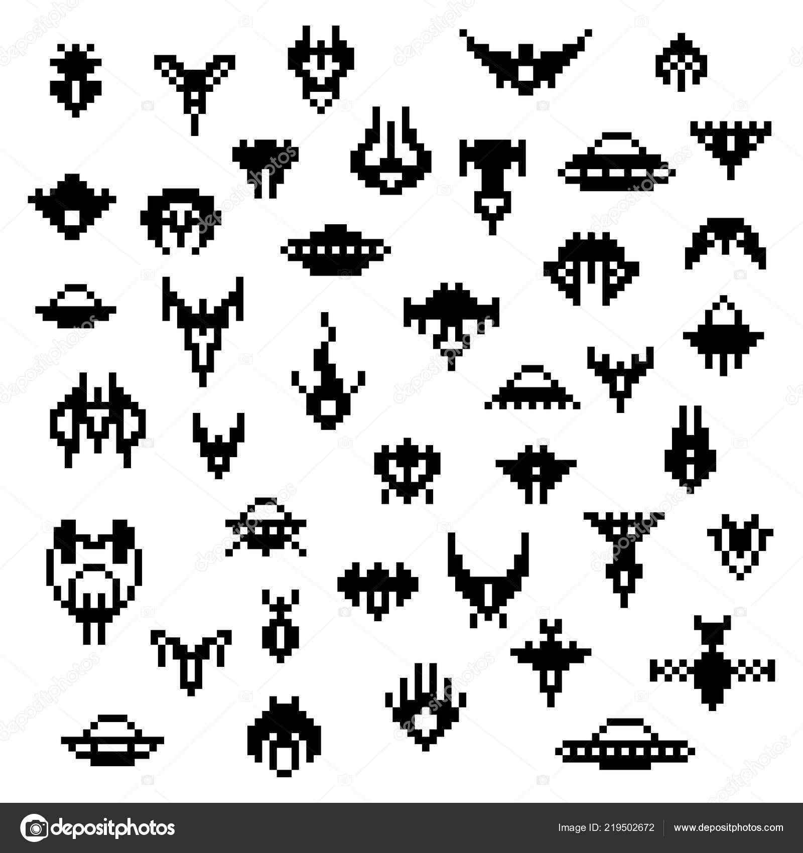 Sprites de jogo de nave espacial