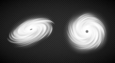 Kasırga uzaydan, hava tahmini harita elemanı olarak görülebilir