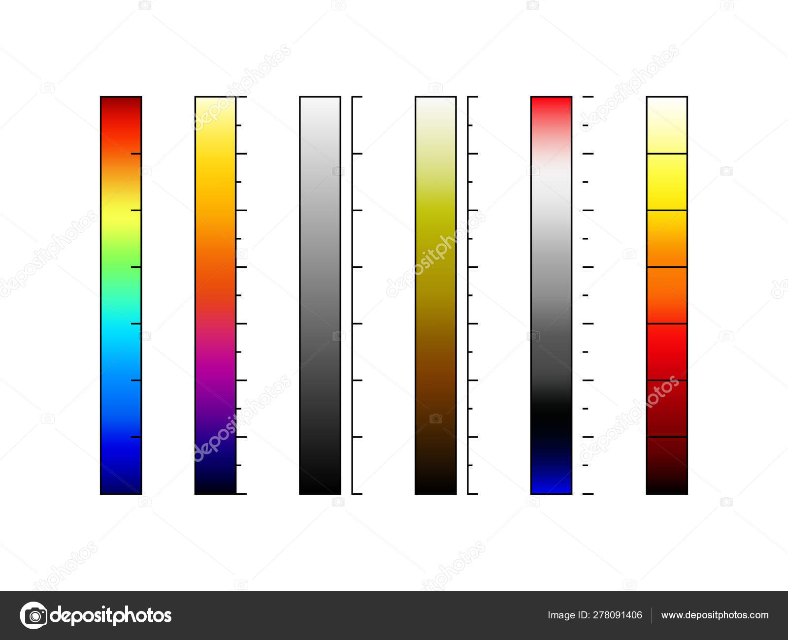 Cámara termográfica color paletas vector Vector de stock por ©cortex