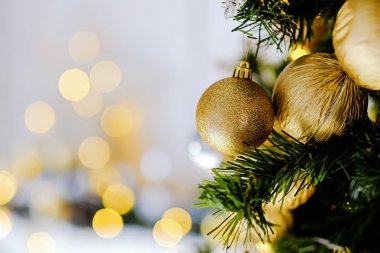 Noel ve yeni yıl tatilleri arka plan. Tebrik kartı.