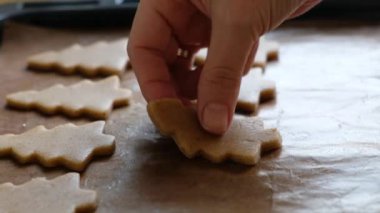 Noel için zencefilli kurabiye yapma