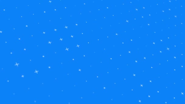 Beyaz hareket eden haç ızgaralı modern mavi geometrik arkaplan — Stok video