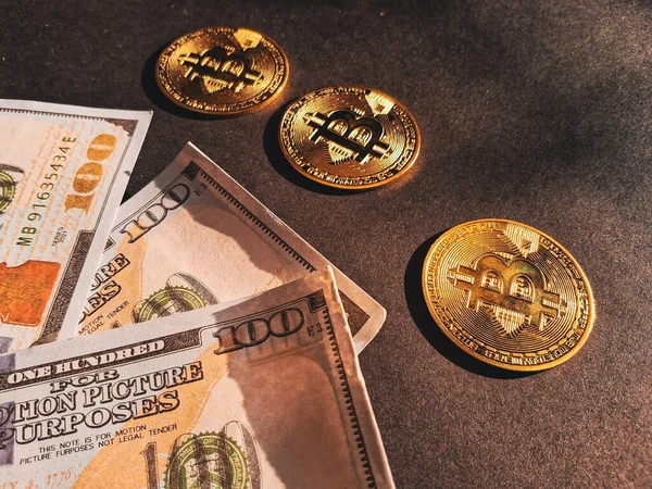 golden coins and banknotes