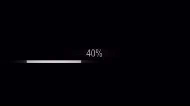 parlak ışık efektli siyah yükleme çubuğu.