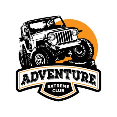 Off road ekstrem macera çizimi, tişört tasarımı için mükemmel.