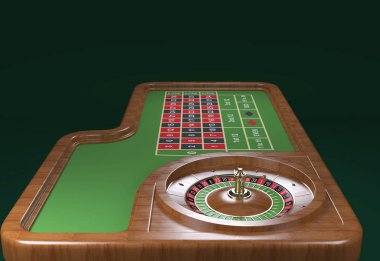 Rulet Resepsiyon. 3D render