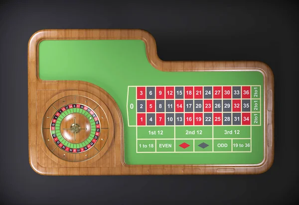 Roulette Desk Rendering — Stock Photo, Image