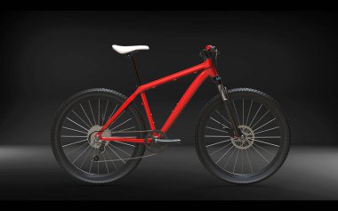 Bisiklet arka plan üzerinde. Bike.3D işleme.