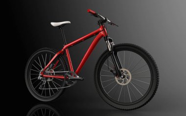 Bisiklet arka plan üzerinde. Bike.3D işleme.