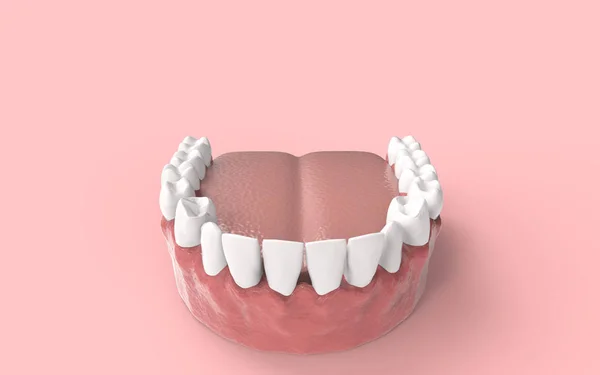 Tooths Segundo Plano Renderização — Fotografia de Stock