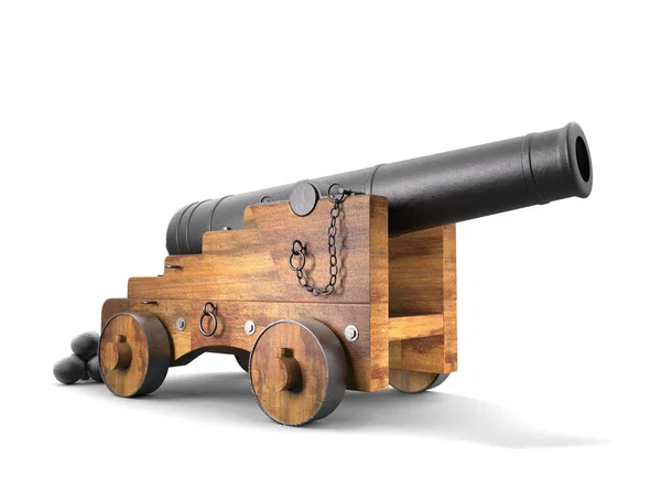 Cannon Old Set Background Rendering — Stock Photo, Image