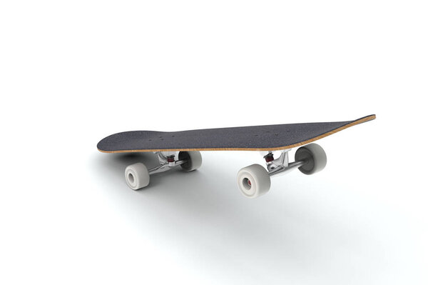 Skateboard on background. 3D rendering.