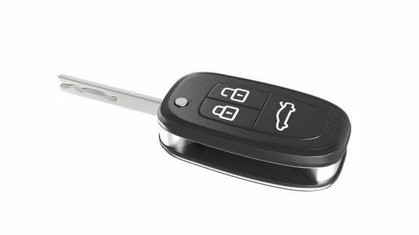 Car key. Key for car. 3D rendering. Stock Image