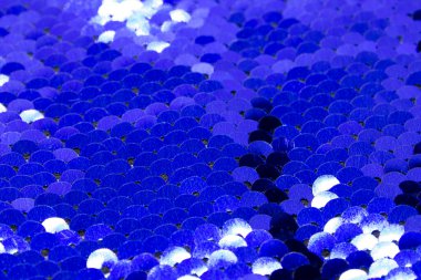 Mavi parlak pullar arka plan