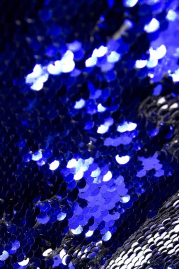 Mavi ve Gümüş payetli arka plan