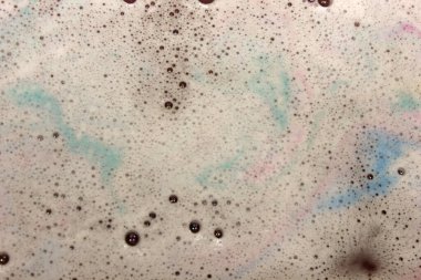 Köpük banyosu yakın plan