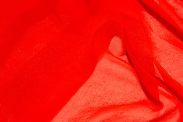 Jest Zbliżenie Fotografia Czerwonej Czystej Tkaniny — Zdjęcie stockowe