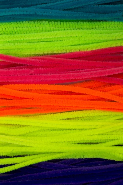 Photograph Blue Green Purple Orange Pink Yellow Pipe Cleaners