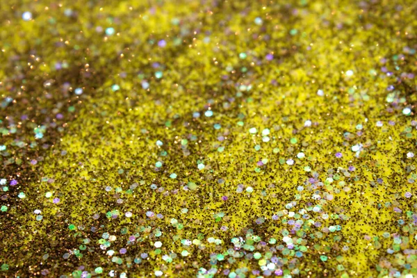 Brown and Yellow glitter and sequins background
