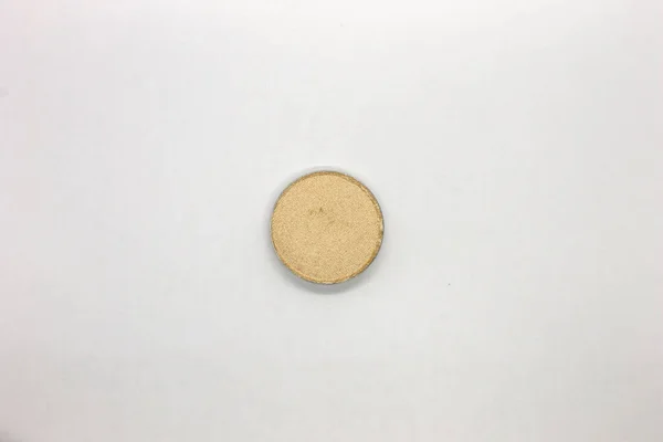 Beige Eyeshadow Elszigetelt Fehér Alapon — Stock Fotó