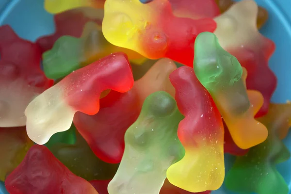 Dies Ist Ein Nahaufnahme Foto Von Gummibärchen Bonbons — Stockfoto