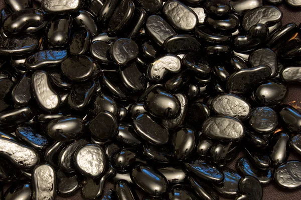 Dies Ist Ein Foto Von Black Glass Nuggets — Stockfoto